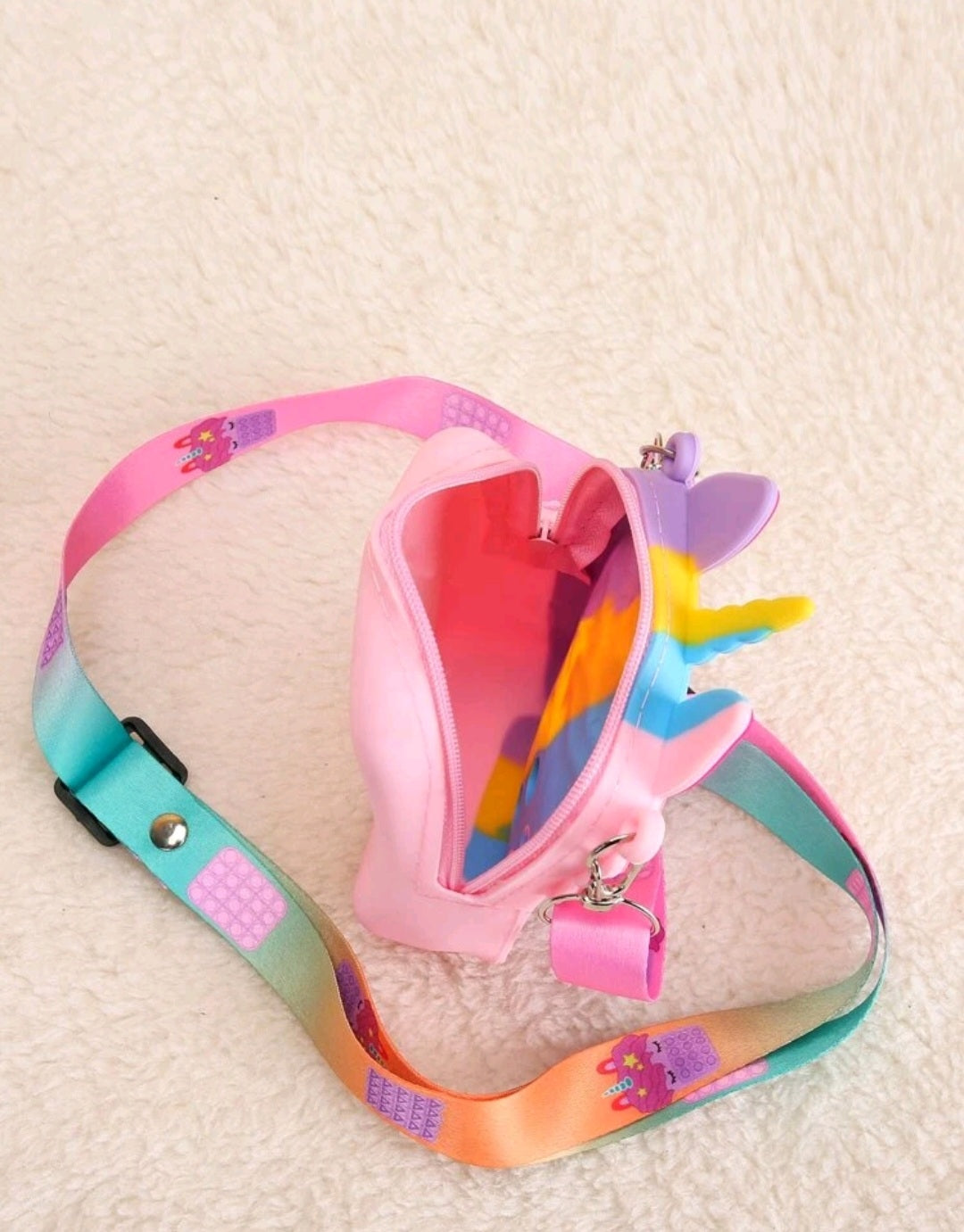 Unicorn pop it handbag (lightpink)
