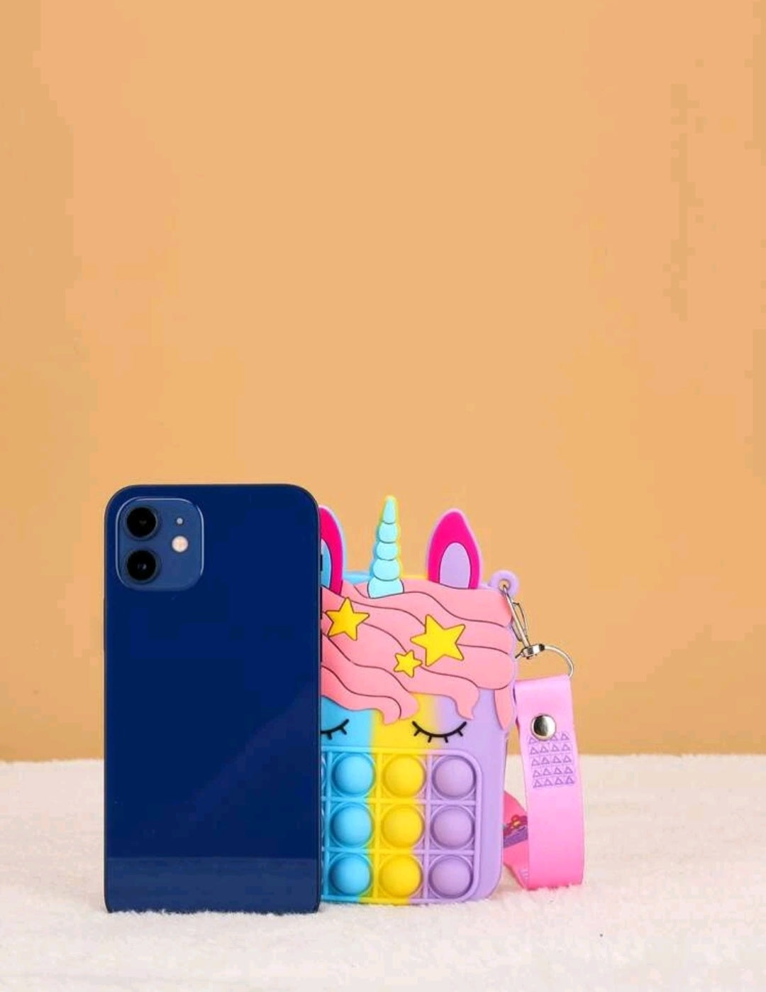 Unicorn pop it handbag (lightpink)