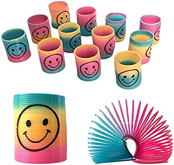 Smiley face slinkey (RAINBOW)