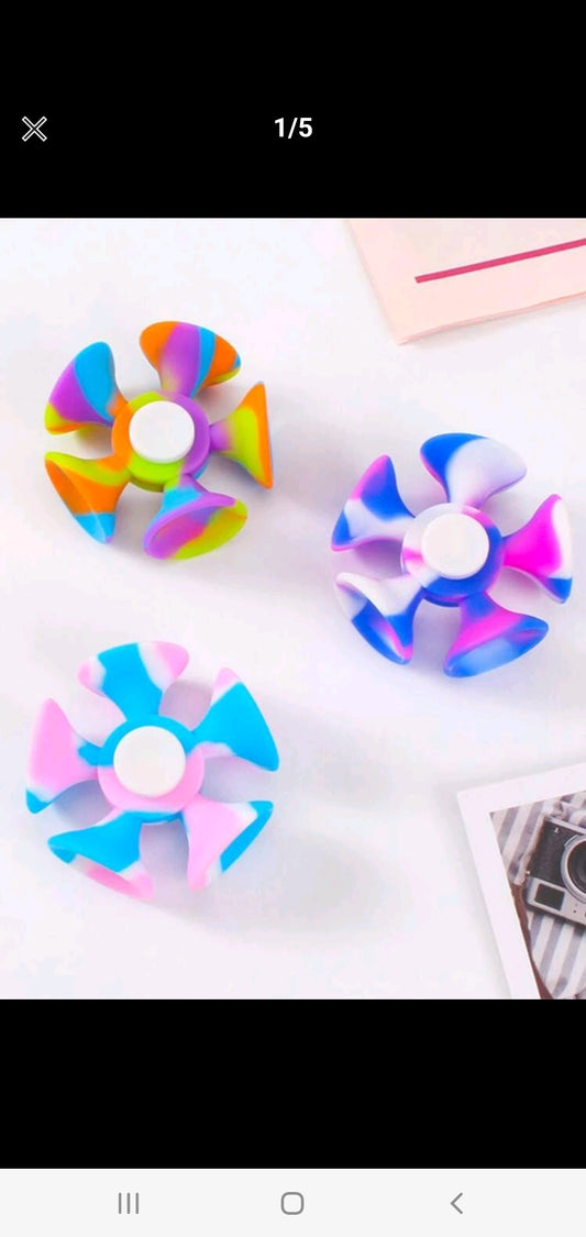 Suction fidget spinner