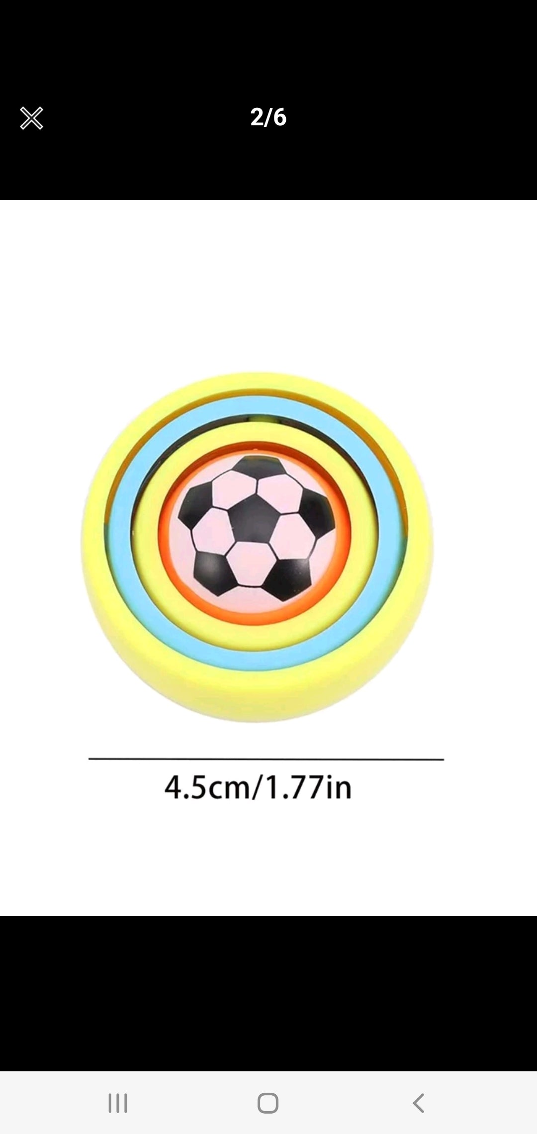 Sphere soccer fidget spinner