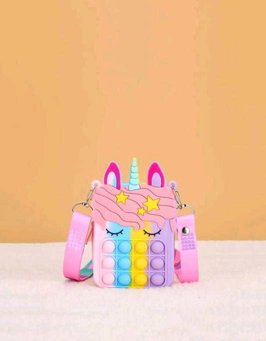 Unicorn pop it handbag (lightpink)