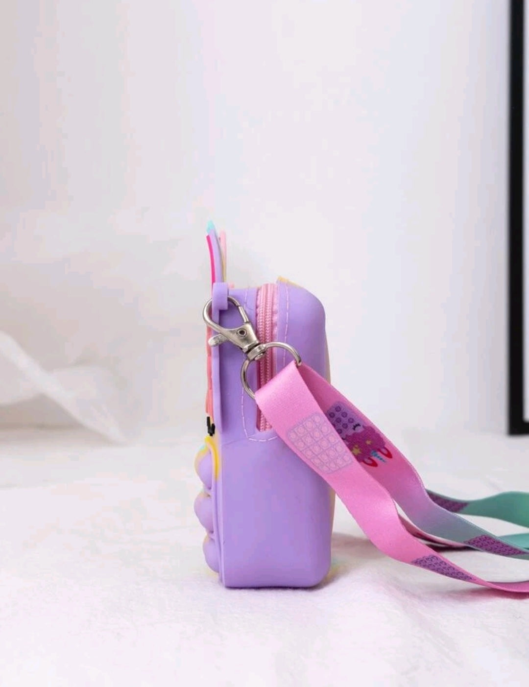 Unicorn pop it bag ( dark pink)