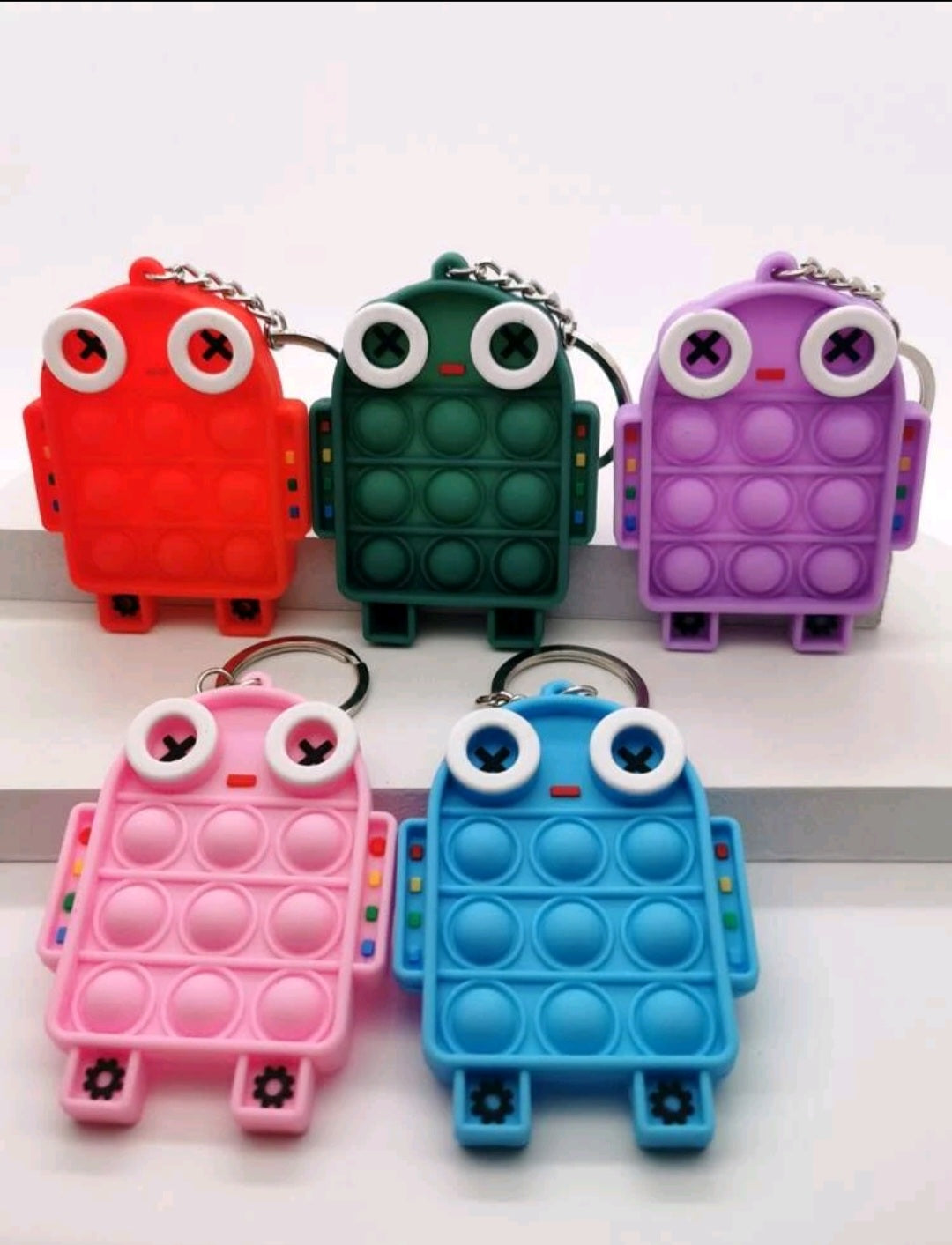 Robot backpack pop it